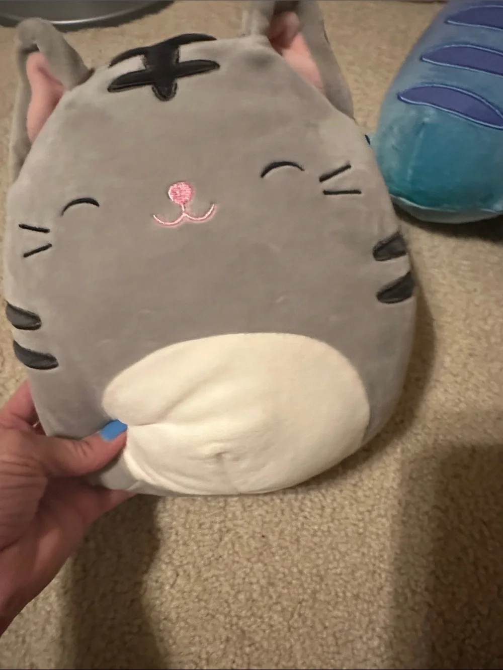 Squishmallows Plush Trio - Gray, Blue & Pink Cute Collectibles